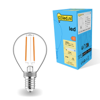 123inkt 123led E14 filament led-lamp kogel 2.5W (25W)  LDR01884