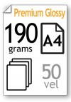 123inkt Premium Glossy hoogglans fotopapier 190 grams ( 50 vel )  064091