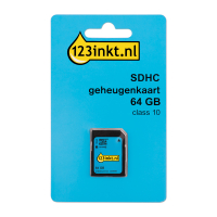 123inkt SDXC geheugenkaart class 10 - 64GB FM64SD55B/00C FM64SD55BC MR965 300699