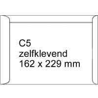 123inkt akte envelop wit 162 x 229 mm - C5 zelfklevend (25 stuks) 123-303560-25 209059 303560-25C 300934