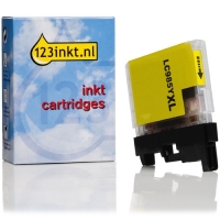 123inkt huismerk vervangt Brother LC-985Y XL inktcartridge geel hoge capaciteit LC985YC 028338