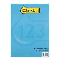 123inkt millimeterpapier A4 25 vel (80 g/m2) 200067115C K-5594C 390623