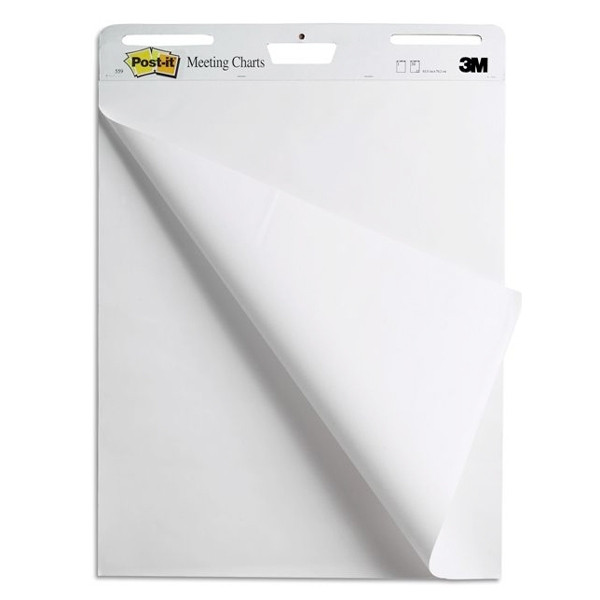 3M Post-it meeting charts zelfklevend flipover papier 63,5 x 76,2 cm (2 x 30 vel) 559 201422 - 1