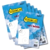 Aanbieding labels extra wit 2 per vel diagonaal: 5 sets + 1 GRATIS (300 labels)  060010