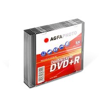 AgfaPhoto DVD+R dual layer 5 stuks in jewel case  097226
