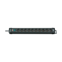 Brennenstuhl Premium-Line stekkerdoos met 10 stopcontacten schakelaar zwart (3 meter) 1951100100 399541