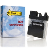 Brother LC-980BK inktcartridge zwart (123inkt huismerk) LC980BKC 028869