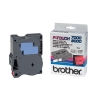 Brother TX-451 tape zwart op rood 24mm (origineel) TX451 080262