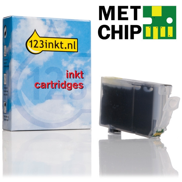 Canon CLI-8BK inktcartridge zwart met chip (123inkt huismerk) 0620B001C 018051 - 1