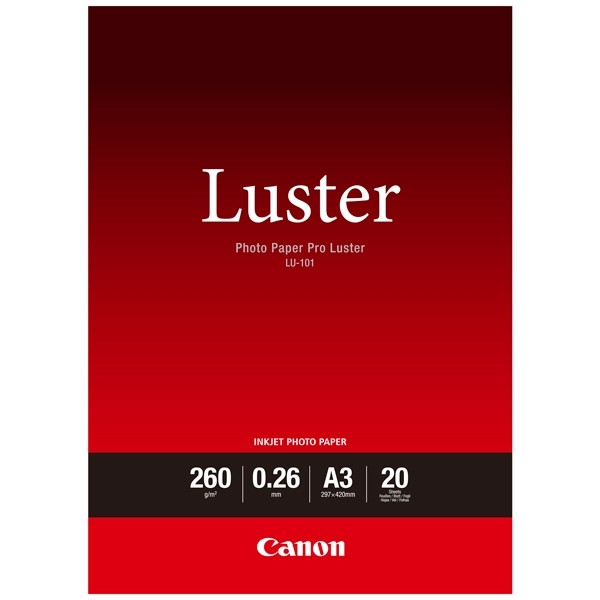 Canon LU-101 pro luster photo paper 260 grams A3 (20 vel) 6211B007 154002 - 1