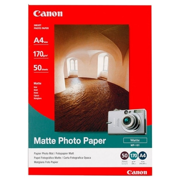 Canon MP-101 mat fotopapier 170 grams A4 (50 vel) 7981A005AA 064510 - 1