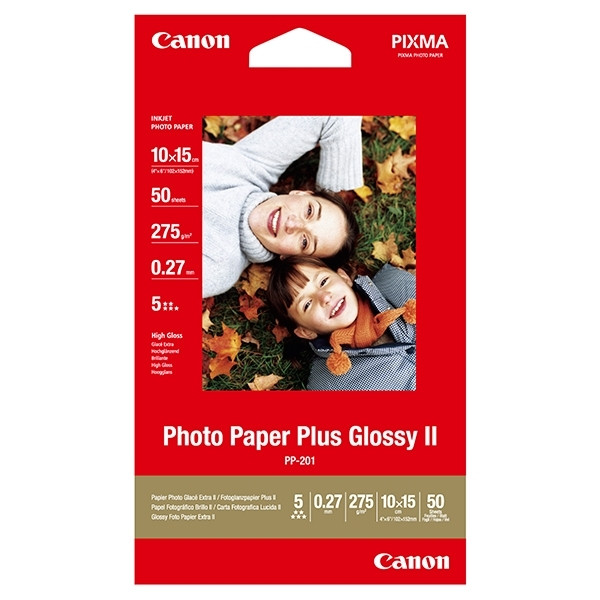 Canon PP-201 photo paper plus glossy II 265 grams 10 x 15 cm (50 vel) 2311B003 064575 - 1
