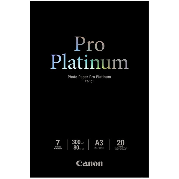 Canon PT-101 photo paper pro platinum 300 grams A3 (20 vel) 2768B017 150368 - 1