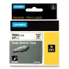 Dymo 18057 IND Rhino tape krimpkous zwart op wit 19 mm (origineel) 18057 088700