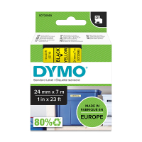 Dymo S0720980 / 53718 tape zwart op geel 24 mm (origineel) S0720980 088432
