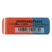 Eberhard Faber gum rood/blauw EF-585443 035191
