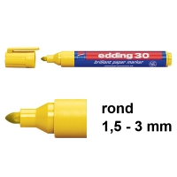 Edding 30 brilliant paper marker geel (1,5 - 3 mm rond) 4-30005 239208