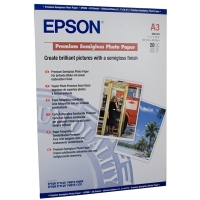 Epson S041334 premium semi-gloss photo paper 251 grams  DIN A3 (20 vel) C13S041334 150380