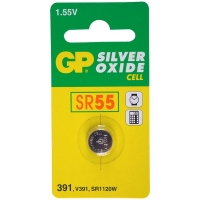GP SR55 zilveroxide knoopcel batterij 1 stuk GP391 215100