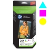 HP 364 Photo value pack (CH082EE) 3 cartridges + papier (origineel) CH082EE 031890 HP 364 Photo value pack (CH082EE) 3 cartridges + papier (origineel) CH082EE 031890