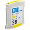 HP 38 (C9417A) inktcartridge geel (origineel) C9417A 030470