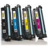 HP 647A / 648A aanbieding: HP CE260A, CE261A, CE262A, CE263A zwart + 3 kleuren (123inkt huismerk)  130003