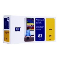 HP 83 (C4963A) UV printkop geel met printkopreiniger (origineel) C4963A 031650