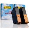 HP Aanbieding: 2 x HP 45 inktcartridge zwart (123inkt huismerk)  030132
