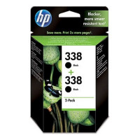 HP Dubbelpak HP 338 (CB331EE) inktcartridge zwart (origineel) CB331EE 030448