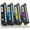 HP aanbieding: HP CE250X, CE251A, CE252A, CE253A zwart + 3 kleuren (123inkt huismerk)  130034