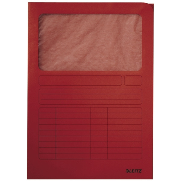 Leitz venstermap rood A4 (100 stuks) 39500025 202898 - 1
