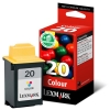 Lexmark 15MX120 (Nr.20) inktcartridge kleur (origineel) 15MX120E 040049