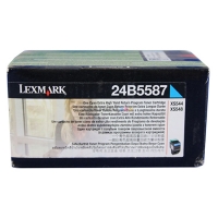 Lexmark 24B5587 toner cyaan (origineel) 24B5587 037398