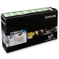Lexmark X748H1CG toner cyaan hoge capaciteit (origineel) X748H1CG 037216