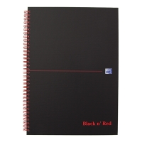Oxford Black n' Red spiraalblok A5 gelinieerd 90 grams 70 vel 400047651 260012
