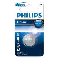 Philips CR2016 Lithium knoopcel batterij 1 stuk CR2016/01B 098315