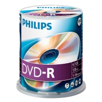 Philips DVD-R 100 stuks in cakebox DM4S6B00F/00 098030