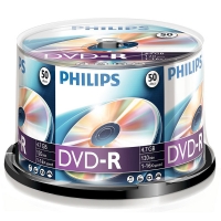 Philips DVD-R 50 stuks in cakebox DM4S6B50F/00 098029