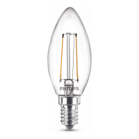 Philips E14 filament led-lamp kaars warm wit 2W (25W) 929001238395 LPH02435