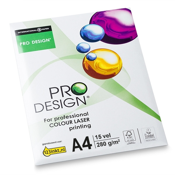 Pro-Design papier 1 pak van 15 vel A4 - 280 grams  069011 - 1
