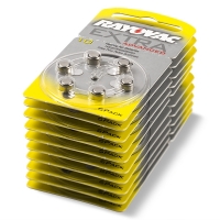 Rayovac extra advanced 10 voordeelpak 60 stuks (geel)  204804