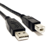 USB printerkabel zwart lengte 1,8 meter  053400