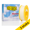 Aanbieding: 3x Filament glow in the dark groen 2,85 mm PLA 1,1 kg Jupiter serie (123-3D huismerk) 135551 - 1
