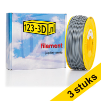 Aanbieding: 3x Filament grijs 2,85 mm ABS 1 kg Jupiter serie (123-3D huismerk)