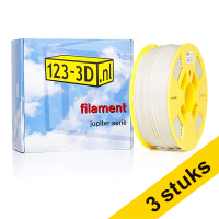 Aanbieding: 3x Filament neutraal 2,85 mm ABS 1 kg Jupiter serie (123-3D huismerk)