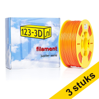 Aanbieding: 3x Filament oranje 2,85 mm ABS 1 kg Jupiter serie (123-3D huismerk)