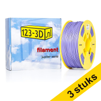 Aanbieding: 3x Filament paars 2,85 mm ABS 1 kg Jupiter serie (123-3D huismerk)