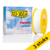 Aanbieding: 3x Filament wit 2,85 mm PETG 1 kg Jupiter serie (123-3D huismerk) 135597 - 1