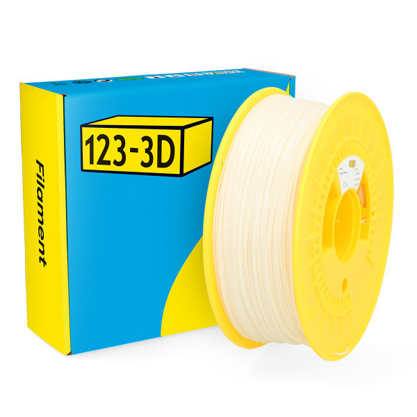 123-3D Filament PLA Crème Wit 1,75 mm 1 kg DHM00023 - 1