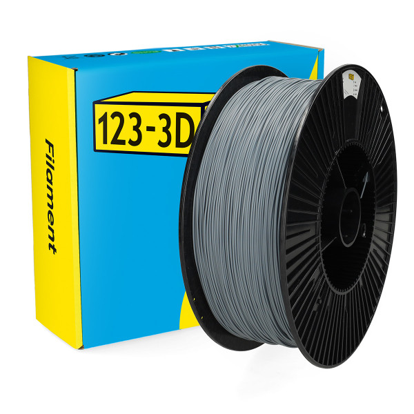 123-3D Filament PLA Grijs 1,75 mm 3 kg DHM00183 - 1